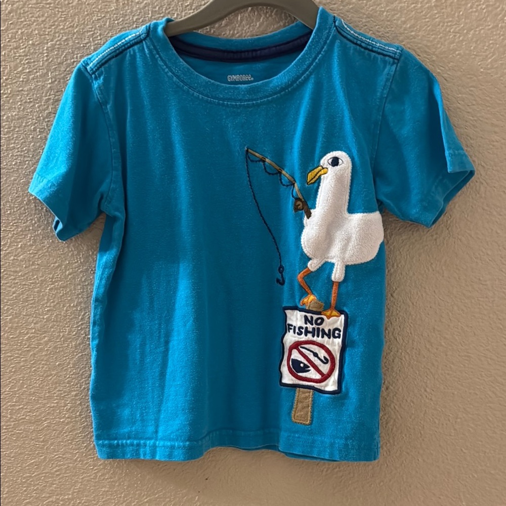 Gymboree Blue Appliqué Toddler T-Shirt 2T